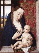 Dieric Bouts The virgin Nursing the Child oil on canvas